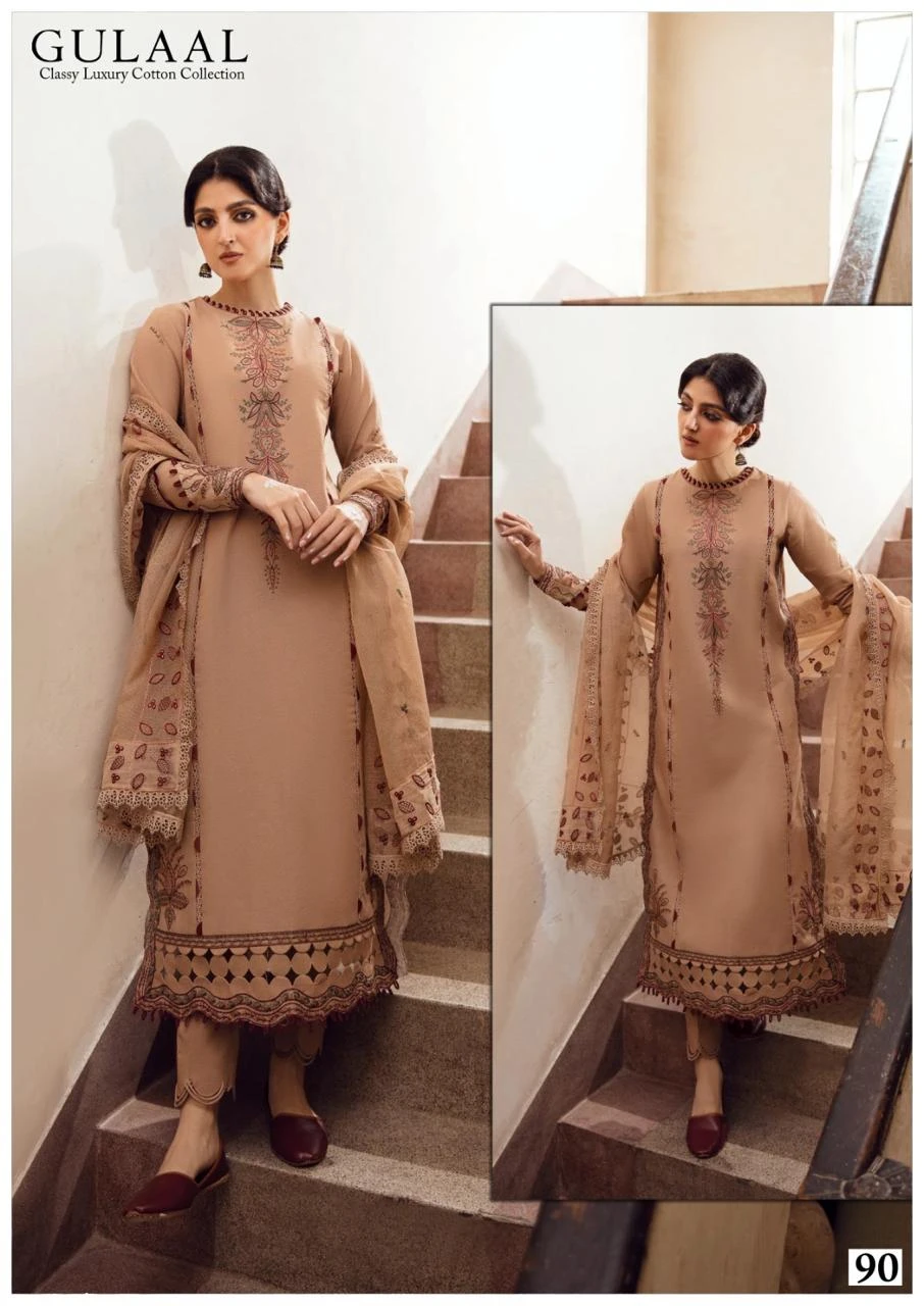 Gulaal Classy Luxury Cotton Collection Vol 9 Pure Cotton Wholesale Pakistani Salwar Suit Catalog — Wholesale Salwar Suits, MPA wholesale from Surat — view 13
